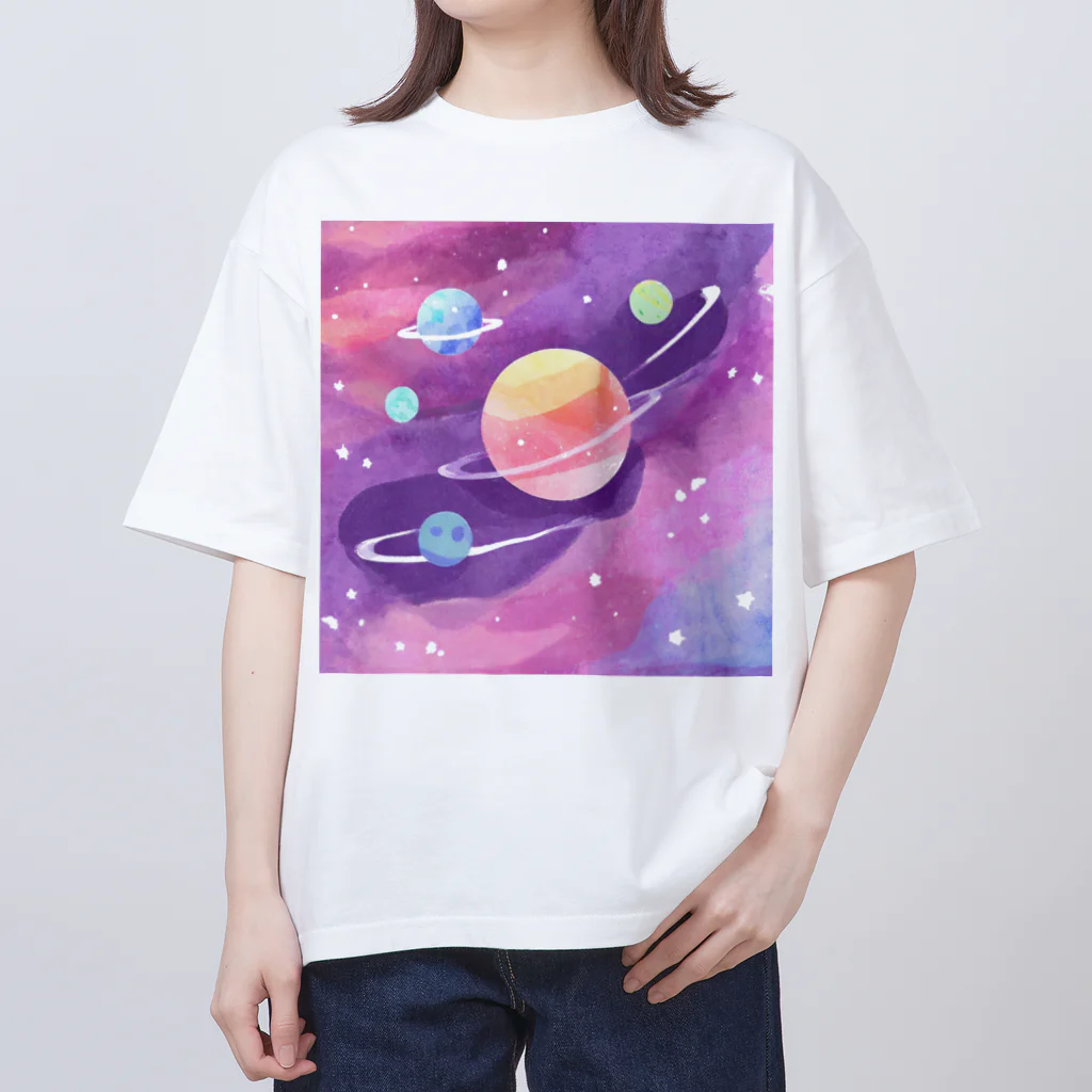 人生を笑いに変えるアートの宇宙のパワーを感じて Oversized T-Shirt