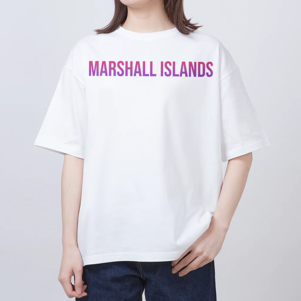 ON NOtEのマーシャル諸島 ロゴピンク オーバーサイズTシャツ