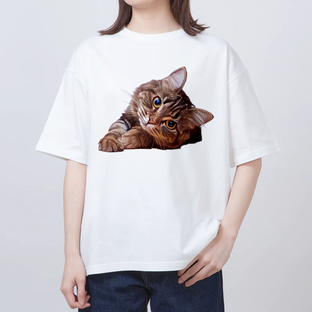 bitpiyoのねこちゃん オーバーサイズTシャツ