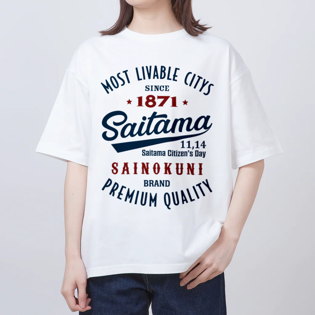 kg_shopのSaitama -Vintage- (淡色Tシャツ専用) Oversized T-Shirt