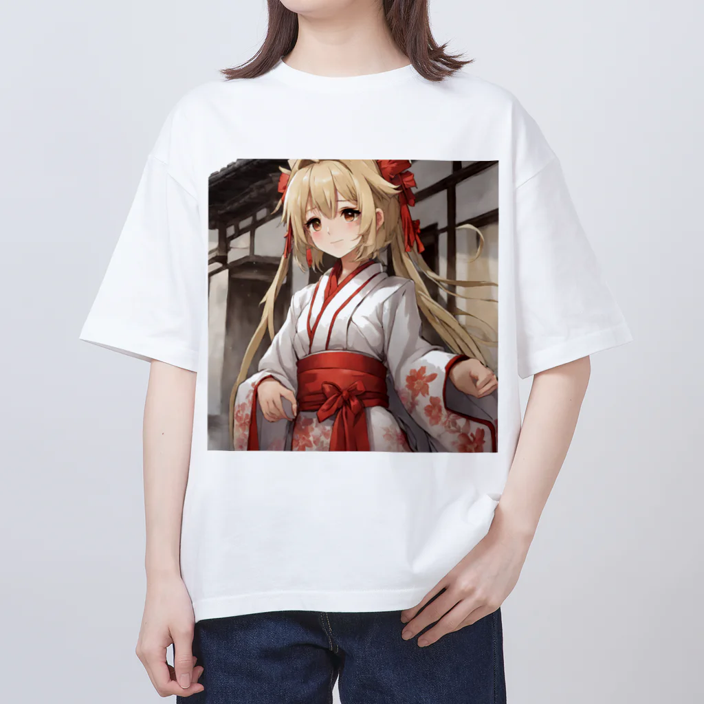 K-springの巫女様 オーバーサイズTシャツ