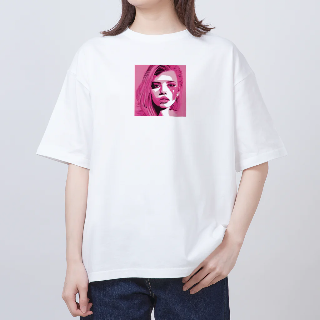 rikanのpink girl オーバーサイズTシャツ