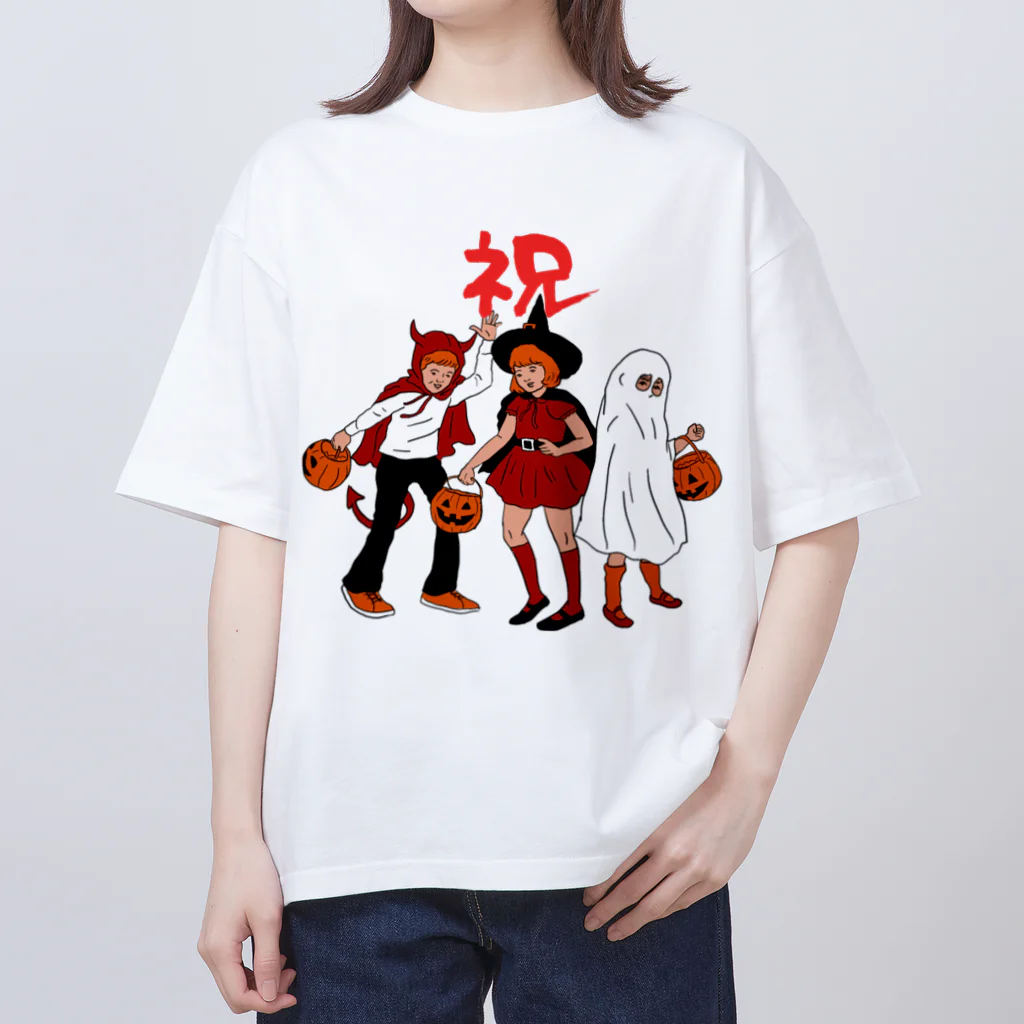 suke-maruruのハロウィン祝 オーバーサイズTシャツ