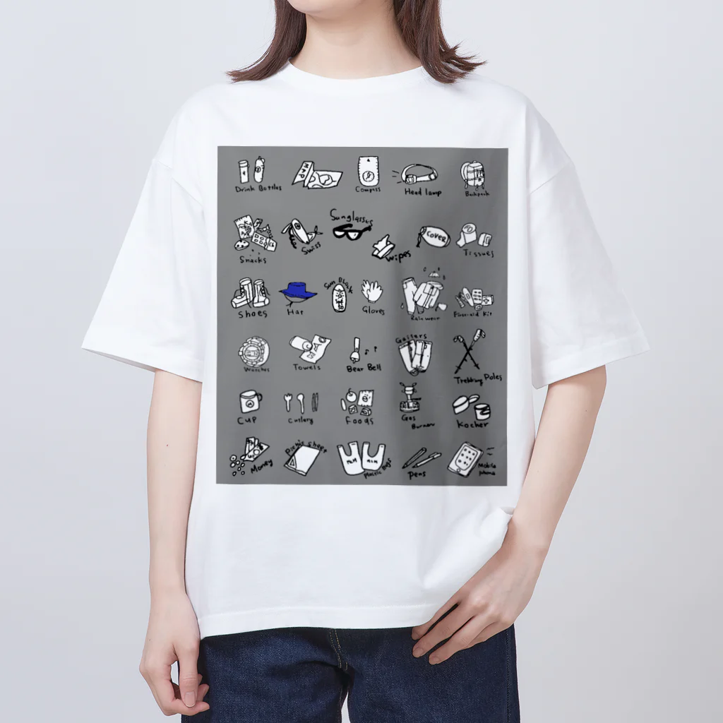 M.L.Merの山用品リスト！？グレー Oversized T-Shirt