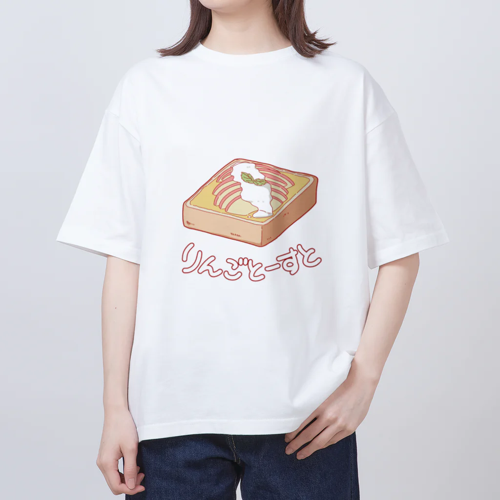 もちLab.Martのりんごトースト　オーバーサイズTシャツ オーバーサイズTシャツ