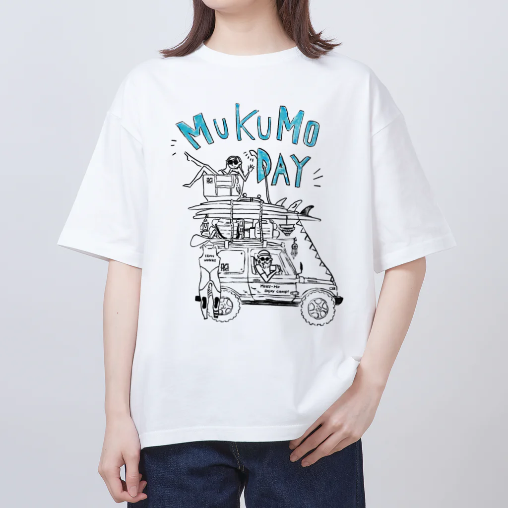 muku-moのMUKUMO DAY （白地用） Oversized T-Shirt