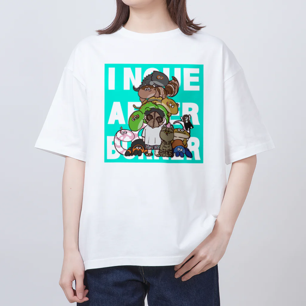 井上アフターバーナーの自分でファンアート オーバーサイズTシャツ