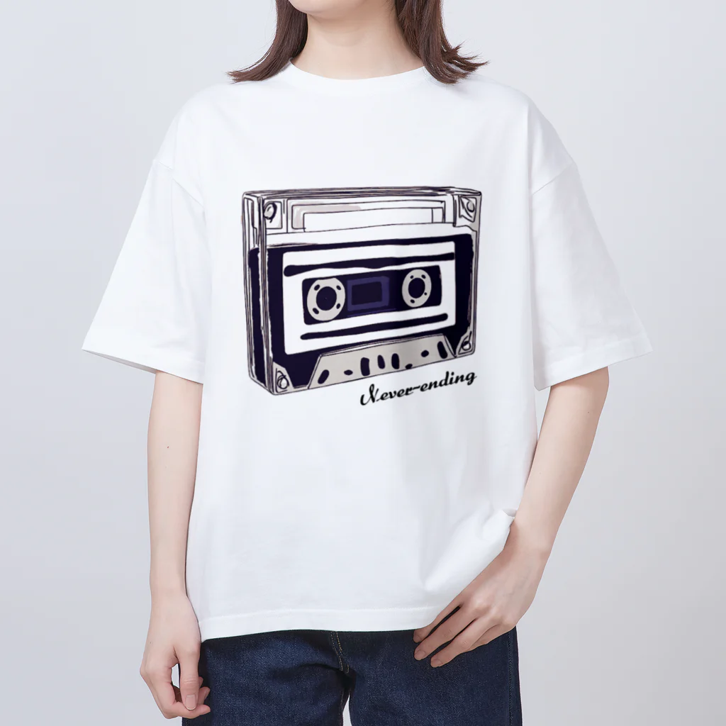 Never-Ending MUSICのインディーズディストロ「Never-Ending MUSIC」グッズ オーバーサイズTシャツ