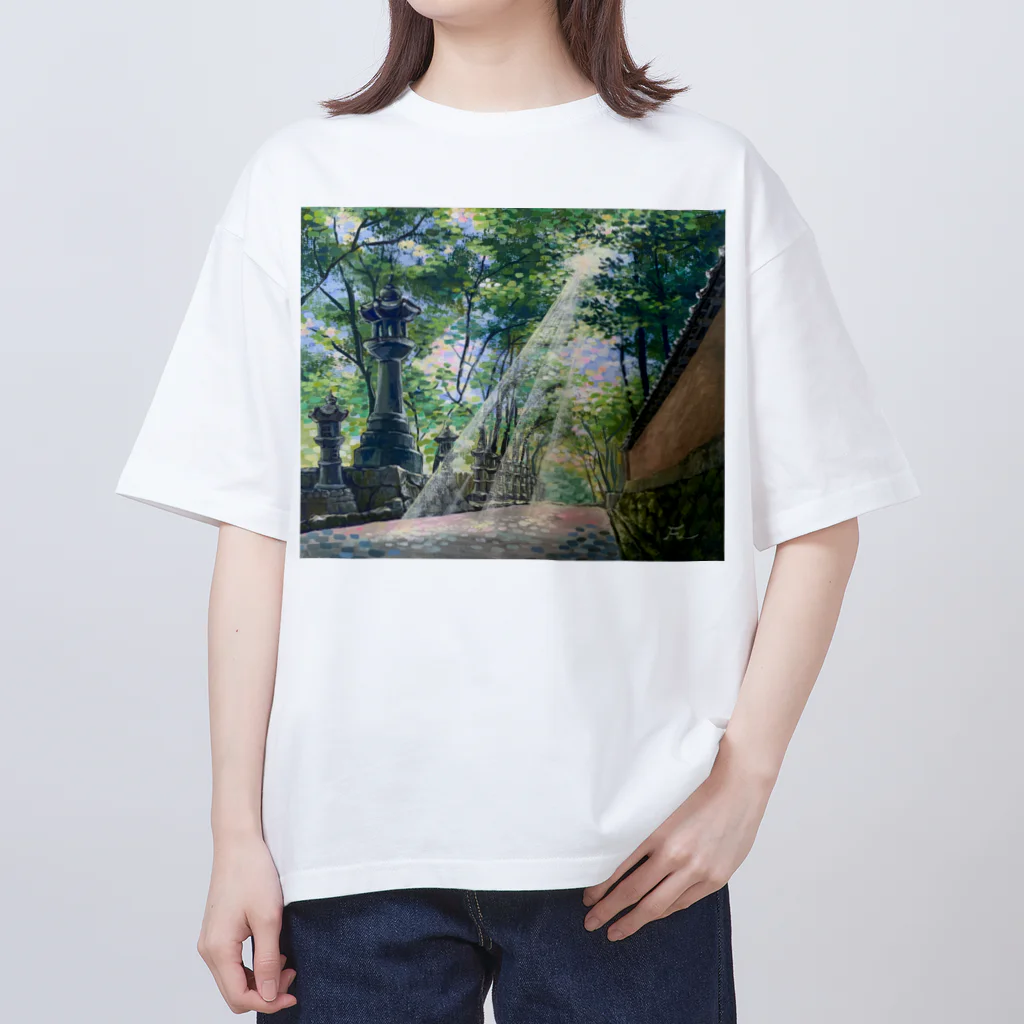 アクリル絵のfuのサンドウ オーバーサイズTシャツ