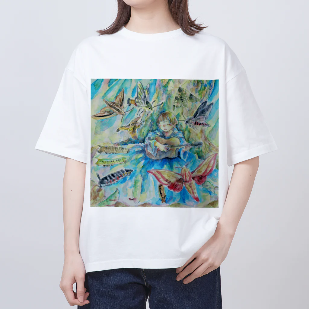 石原有輝香 official SUZURIのスズメガの森 designed by クスノキ陽菜 オーバーサイズTシャツ