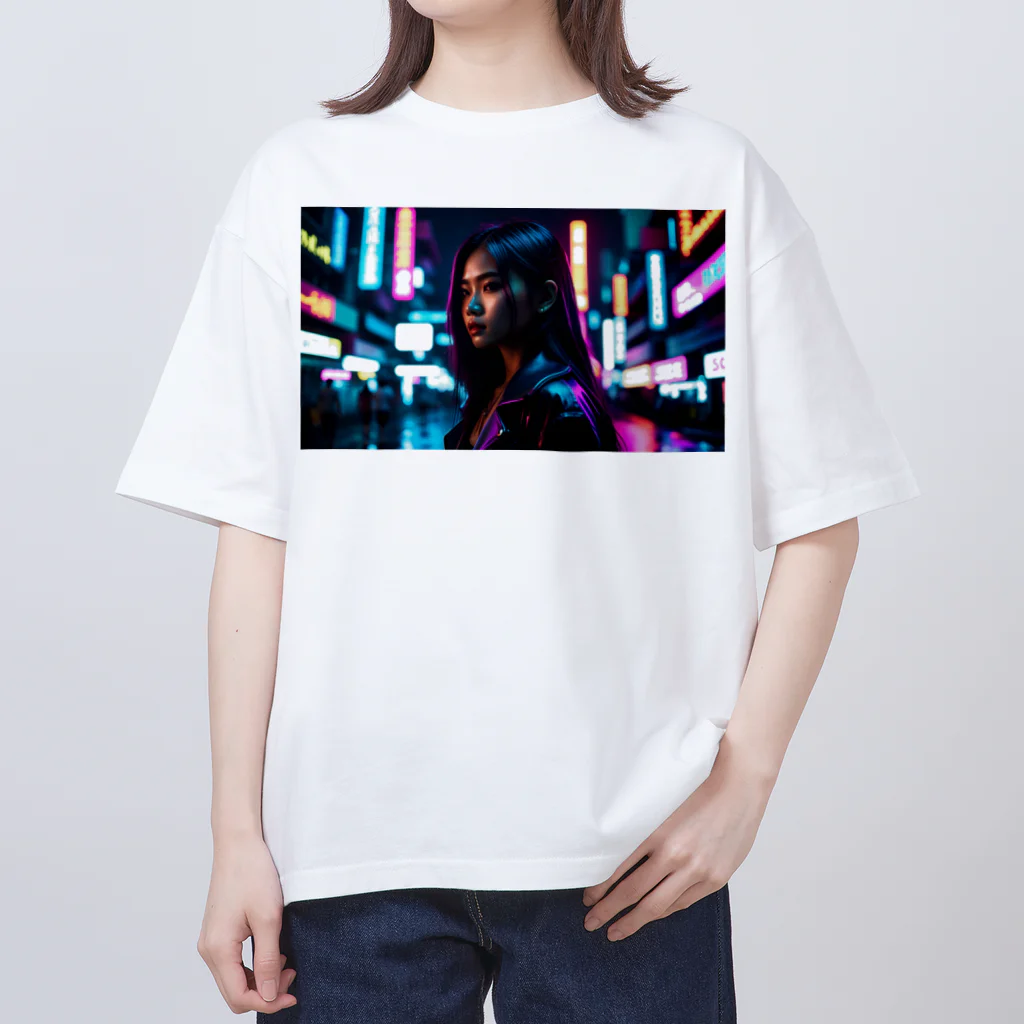 SAMURAI_BOYのAI美少女 Oversized T-Shirt