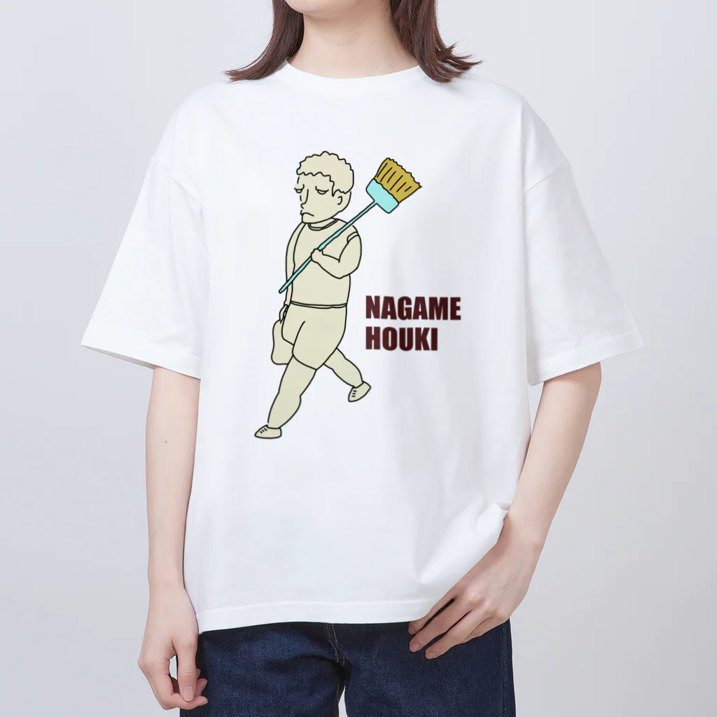 Rabbithumanaspetsの長めほうき オーバーサイズTシャツ