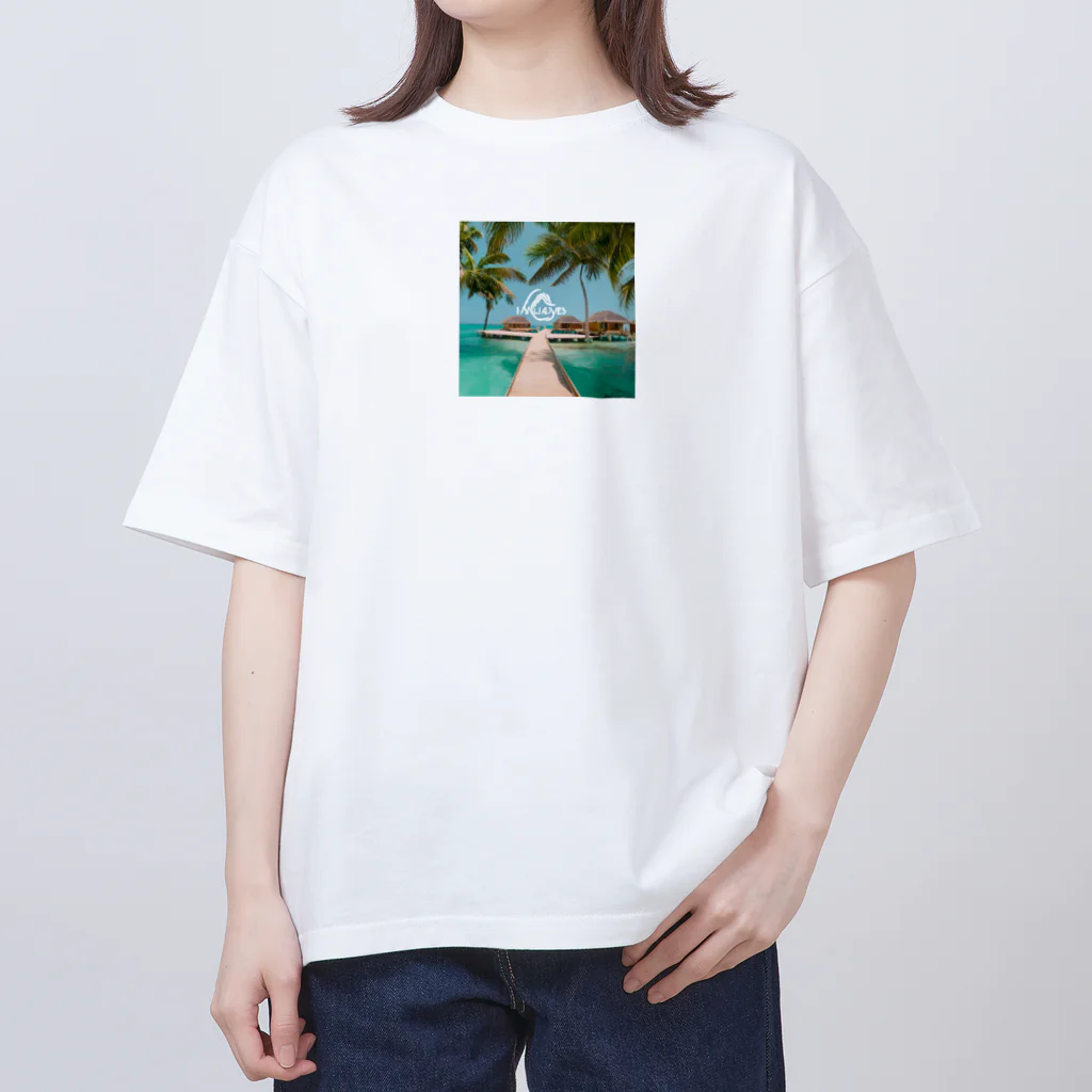 Totally-Fascinatingのモルディブビーチバンガロー Oversized T-Shirt