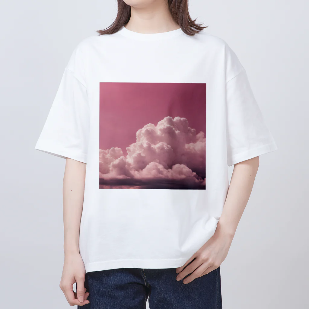 usaのピンク空☁️ オーバーサイズTシャツ