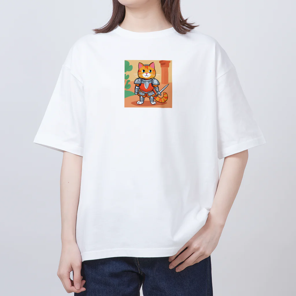 人生Storeの勇者猫 Oversized T-Shirt