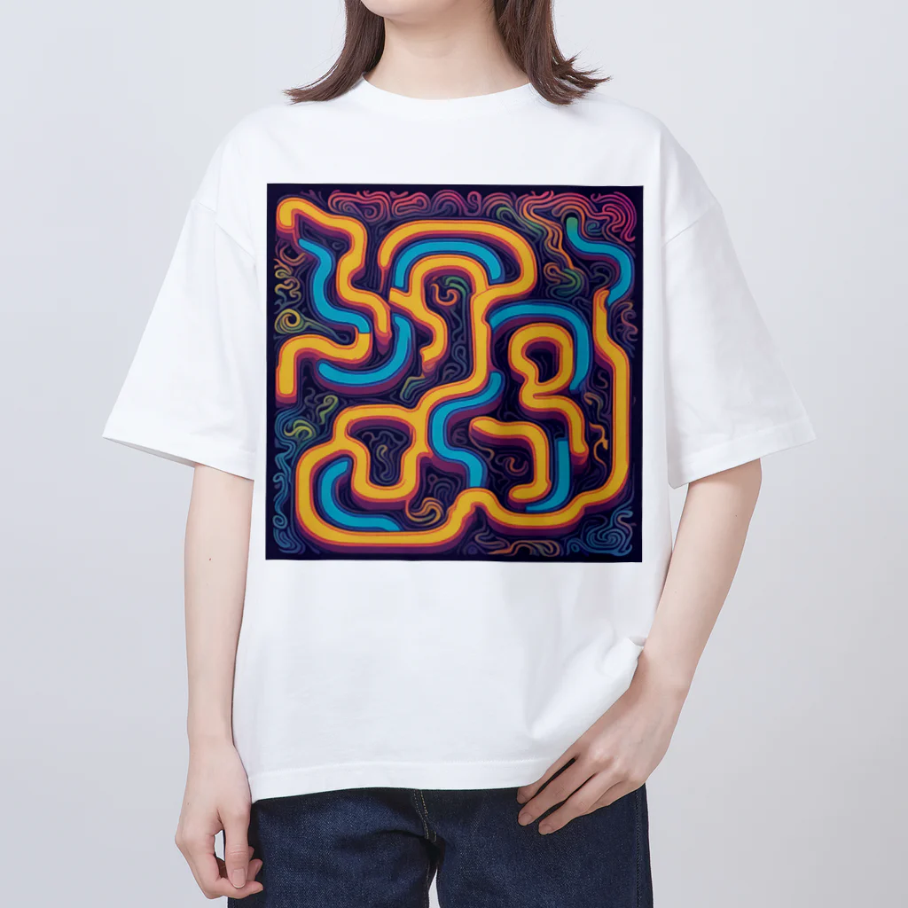 masa193の迷路 オーバーサイズTシャツ