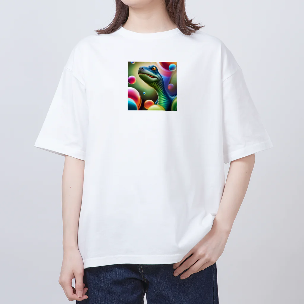 Ryuu_0925の古代の巨大生物たち オーバーサイズTシャツ