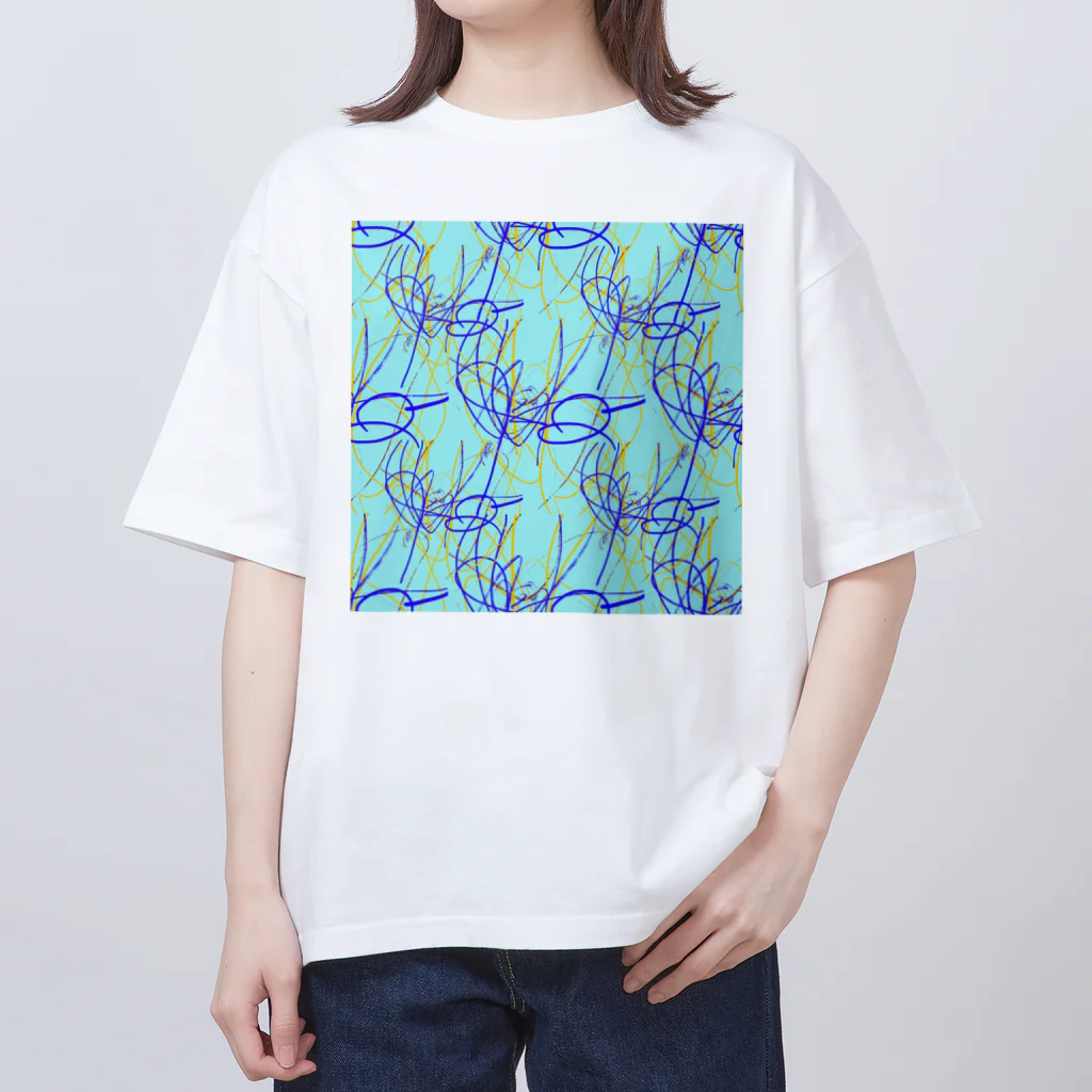 Rくん(落書きアート)の落書きNo.7 オーバーサイズTシャツ