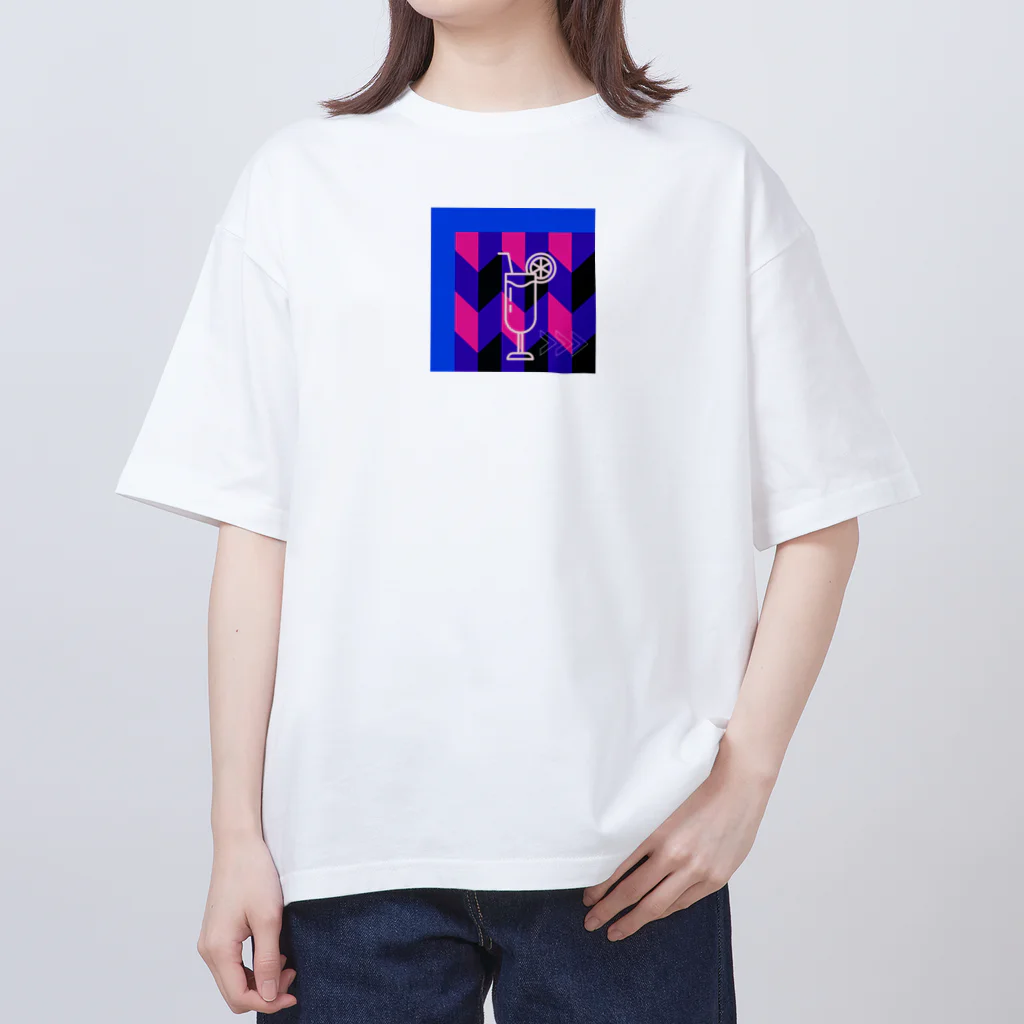 ank110275のドリンク　明るく Oversized T-Shirt