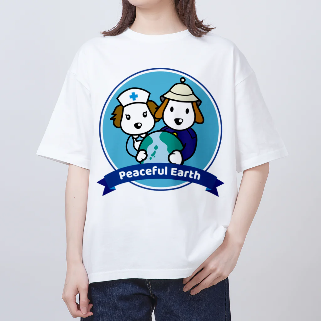 Link Creation online SHOPのPeaceful Earth オーバーサイズTシャツ