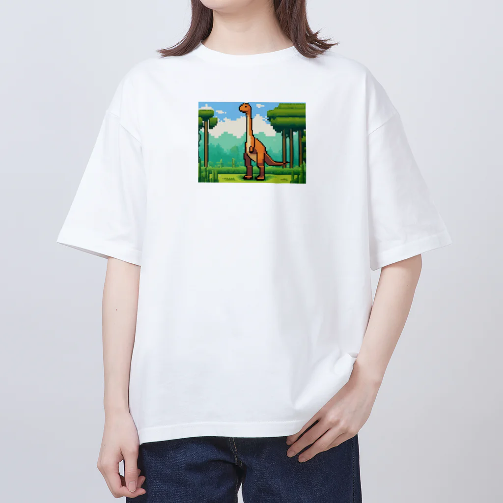 iikyanの恐竜㊼　マムチサウルス Oversized T-Shirt