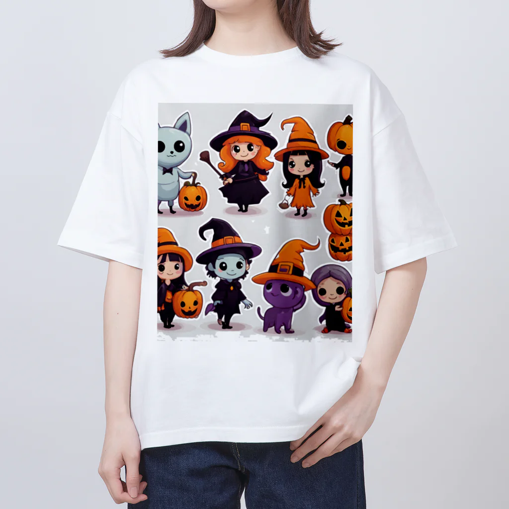 ワンダーワールド・ワンストップのたくさんのかわいいハローウィーンキャラクター② Oversized T-Shirt