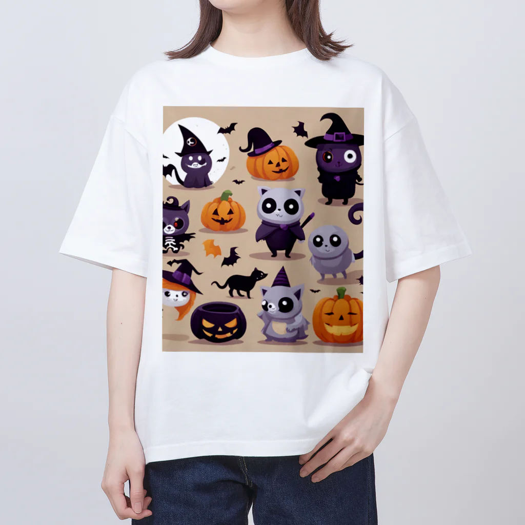 ワンダーワールド・ワンストップのたくさんのかわいいハローウィーンキャラクター④ オーバーサイズTシャツ