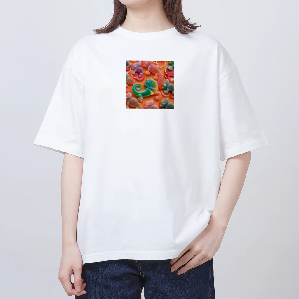 ぽてとのフルーツゼリーカメレオン Oversized T-Shirt