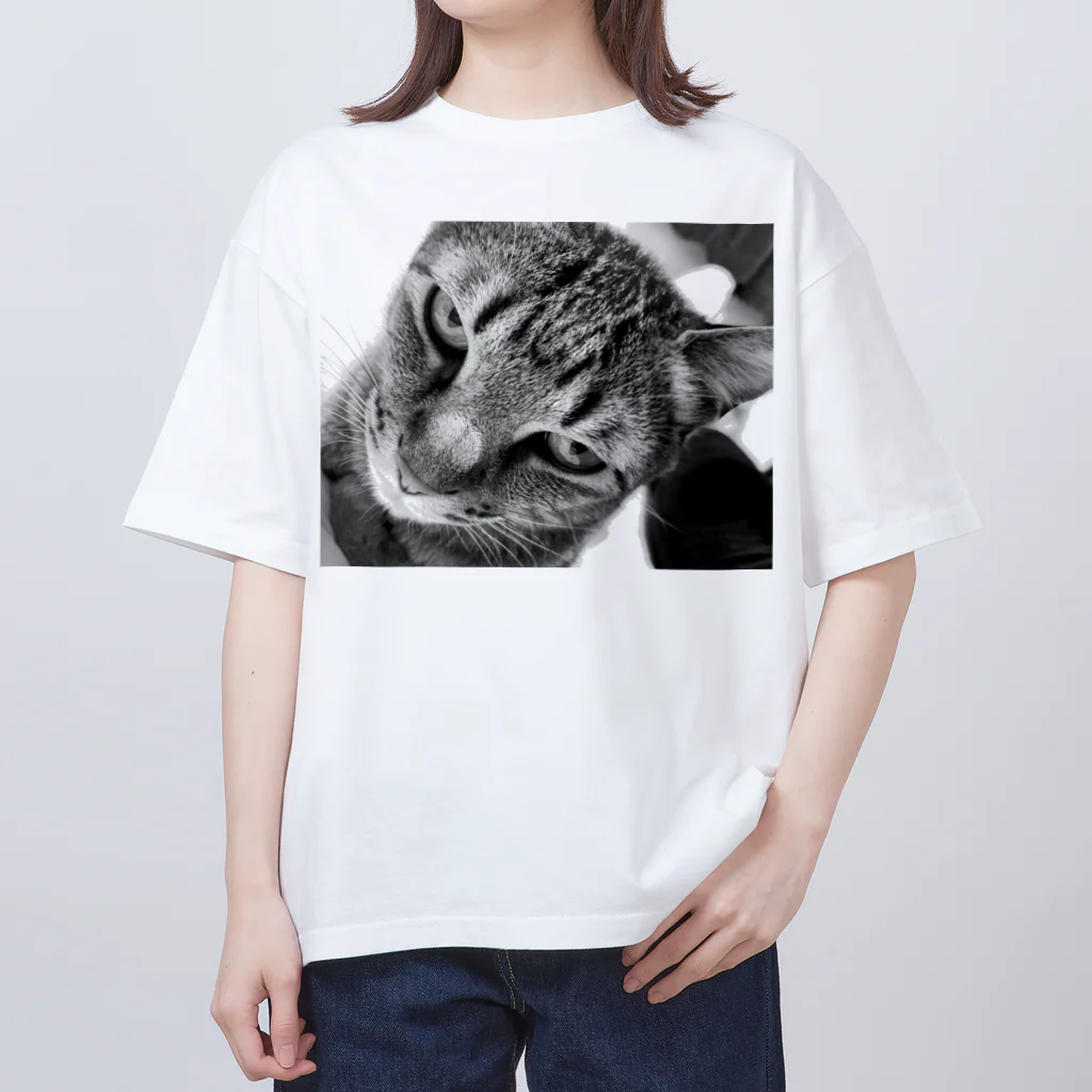 深夜の猫屋さんの深夜猫 Oversized T-Shirt