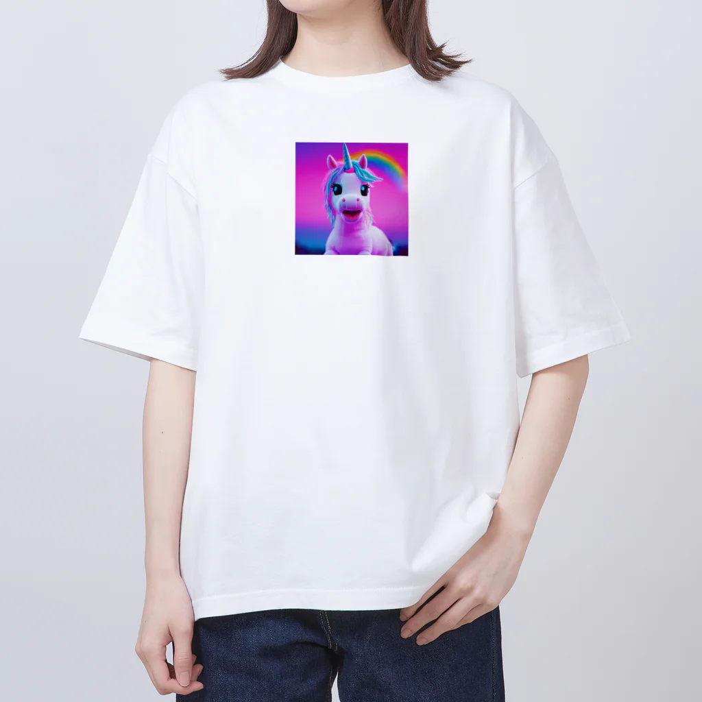 unicorn_dreamsのわたしミライから来たユニ Oversized T-Shirt