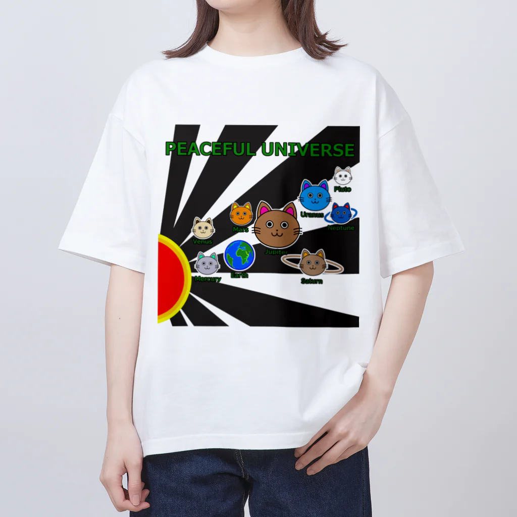 neko123aのneko^^宇宙 Oversized T-Shirt