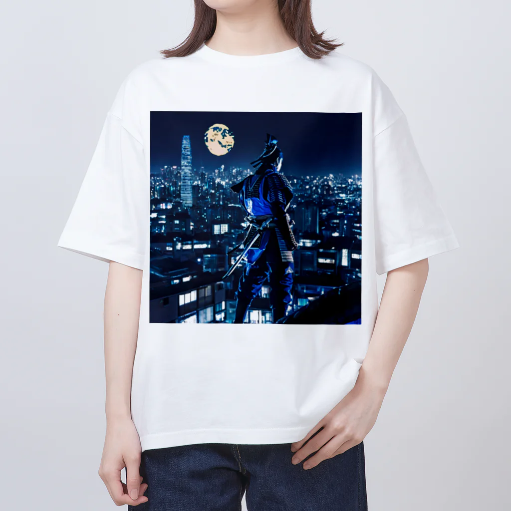 桜ですの月夜侍 オーバーサイズTシャツ