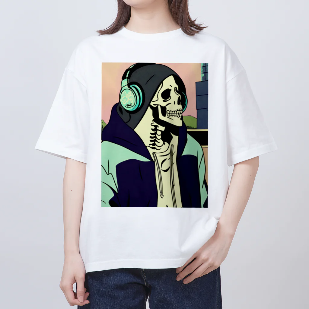 Mohananndaのおしゃれなガイコツ Oversized T-Shirt