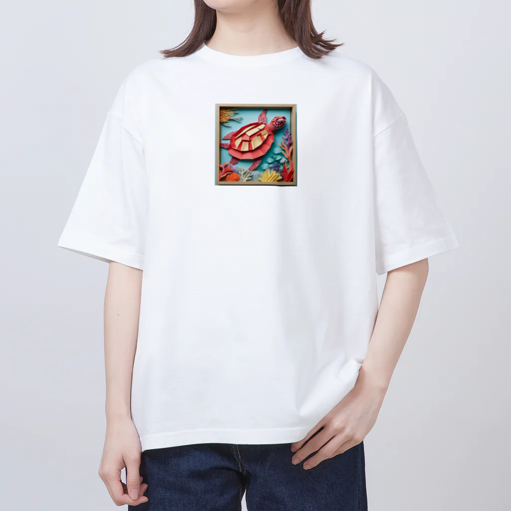 KUJIRA1192のカメ オーバーサイズTシャツ