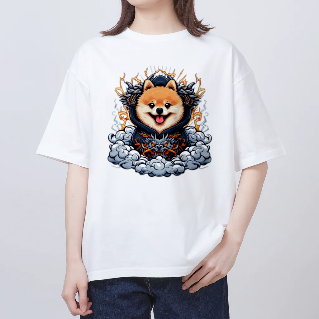 Pom-Dog'sのポメドラゴン Oversized T-Shirt