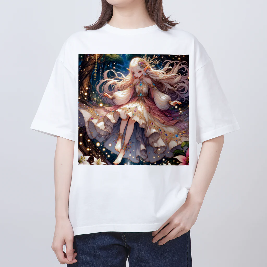 Sesilionの星の精霊の夜舞 Dance of the Star Spirit オーバーサイズTシャツ