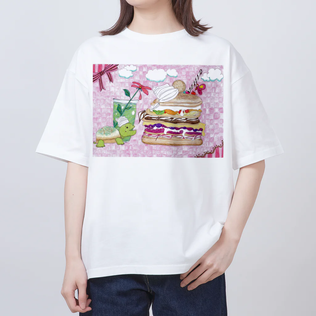 つぎのかめろんぱんけーき オーバーサイズTシャツ