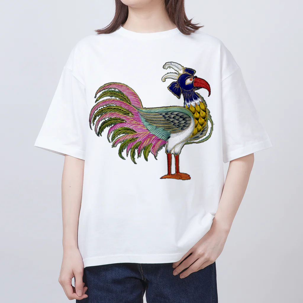 PALA's SHOP　cool、シュール、古風、和風、の伝説上の神話の鳥 オーバーサイズTシャツ