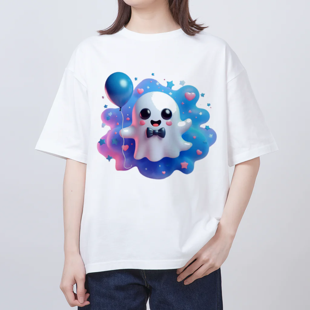 可愛いおばけのお店『ケケ』の可愛いおばけ『ケケ』くん オーバーサイズTシャツ