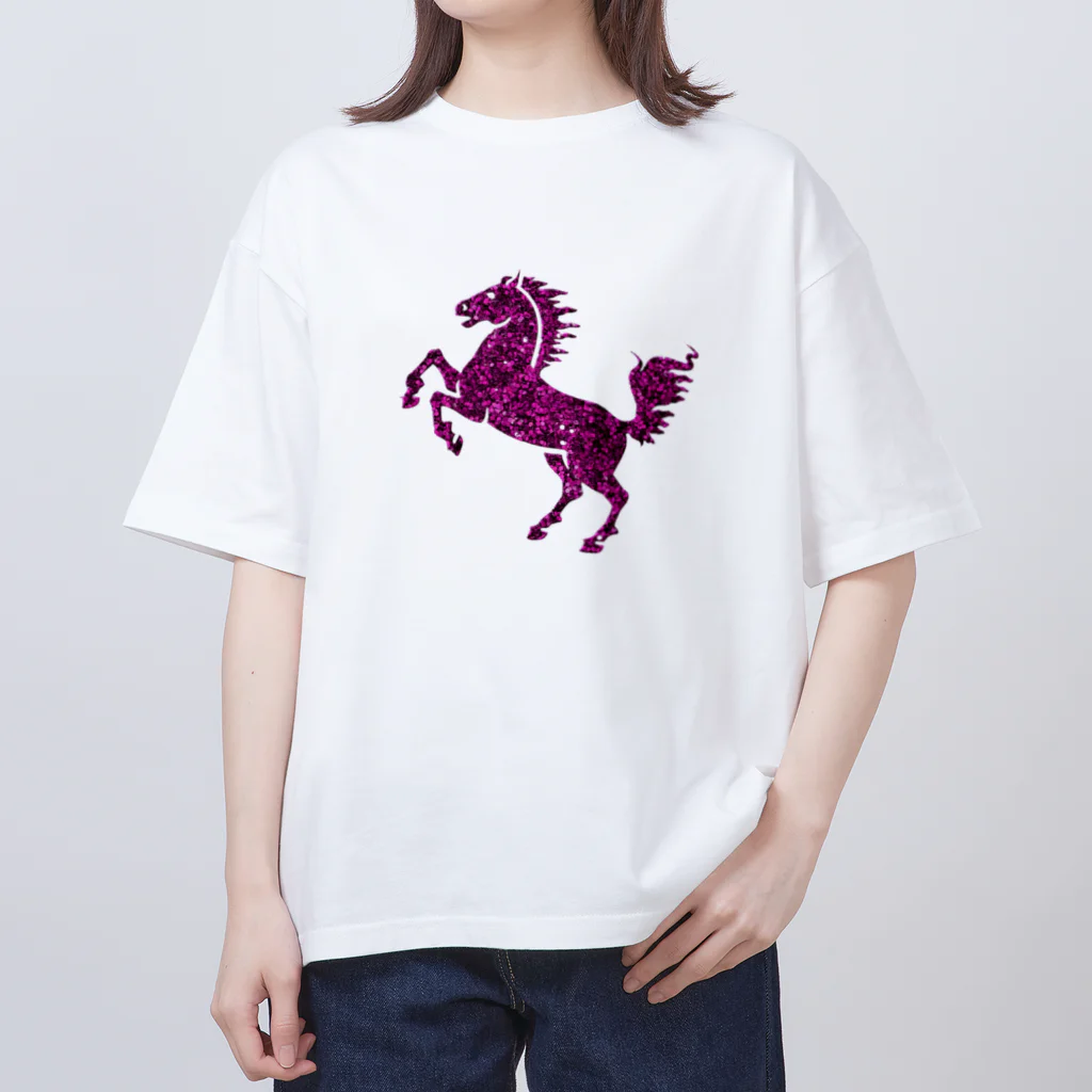 mumusの馬　sequinspink オーバーサイズTシャツ