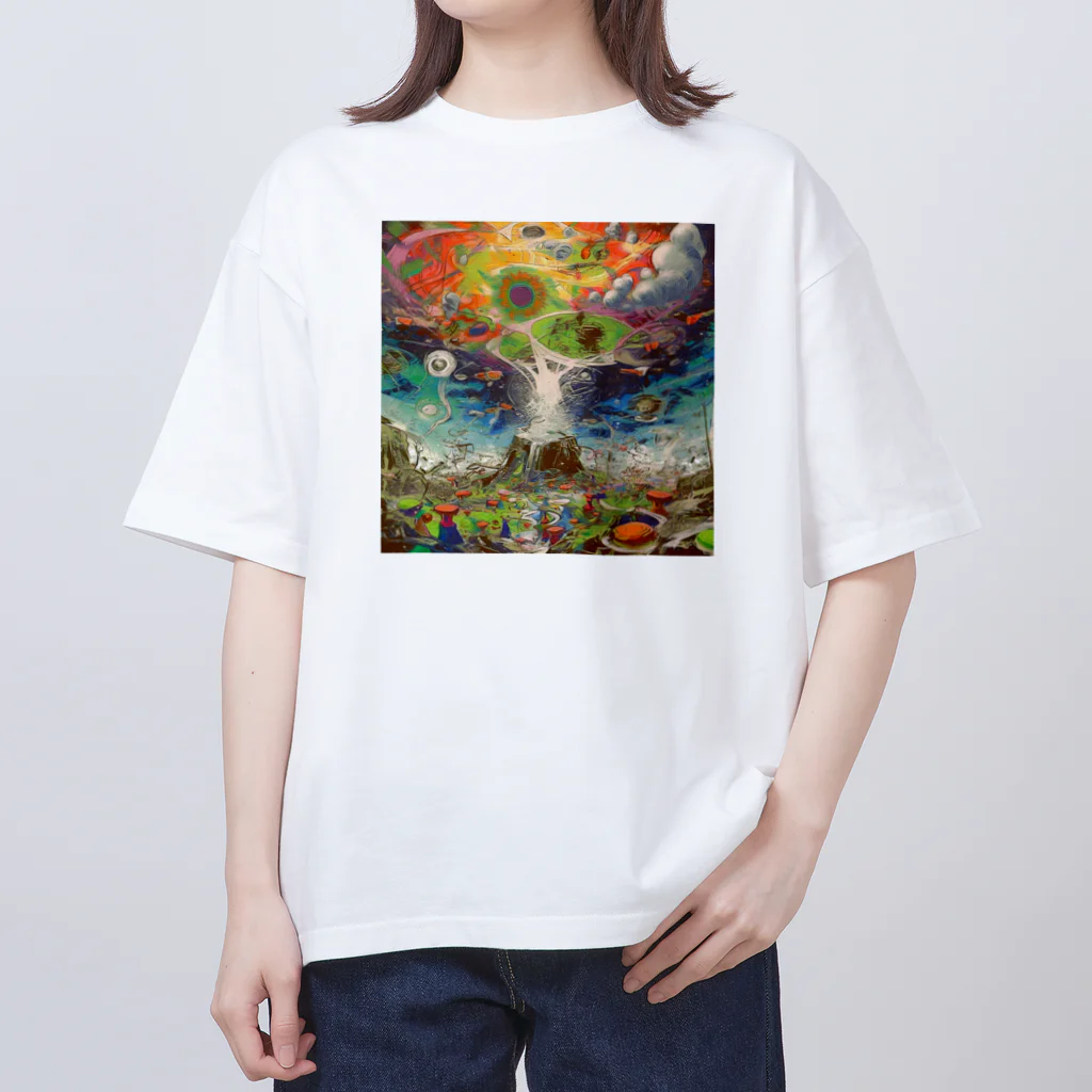 GAMIGAMIの天地創造 オーバーサイズTシャツ