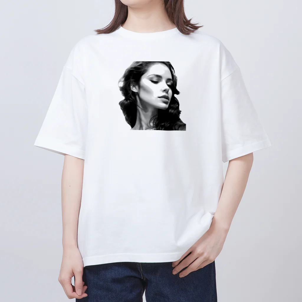 infinexus_dsgnのmonochrome woman オーバーサイズTシャツ