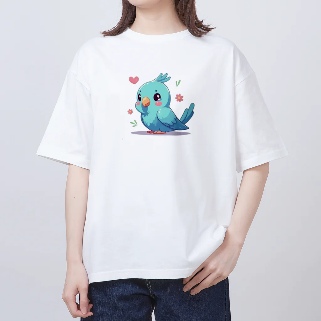 終わらない夢🌈の幸せの青いインコちゃん💞 Oversized T-Shirt