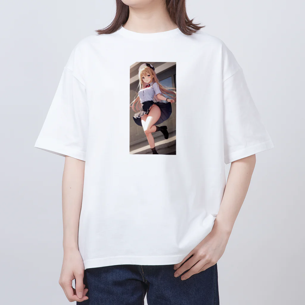 nAzuのミニスカート女子 オーバーサイズTシャツ