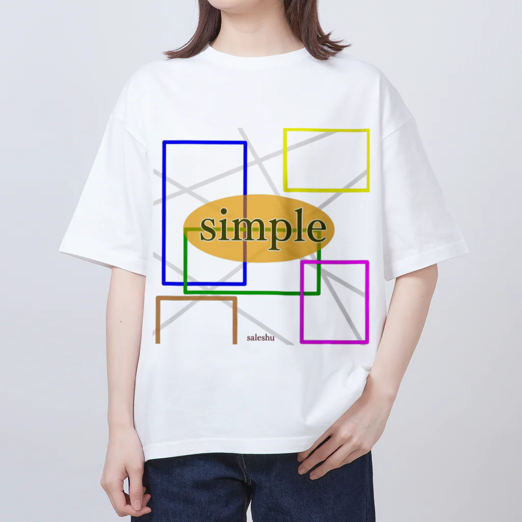 saleshuのsimple オーバーサイズTシャツ