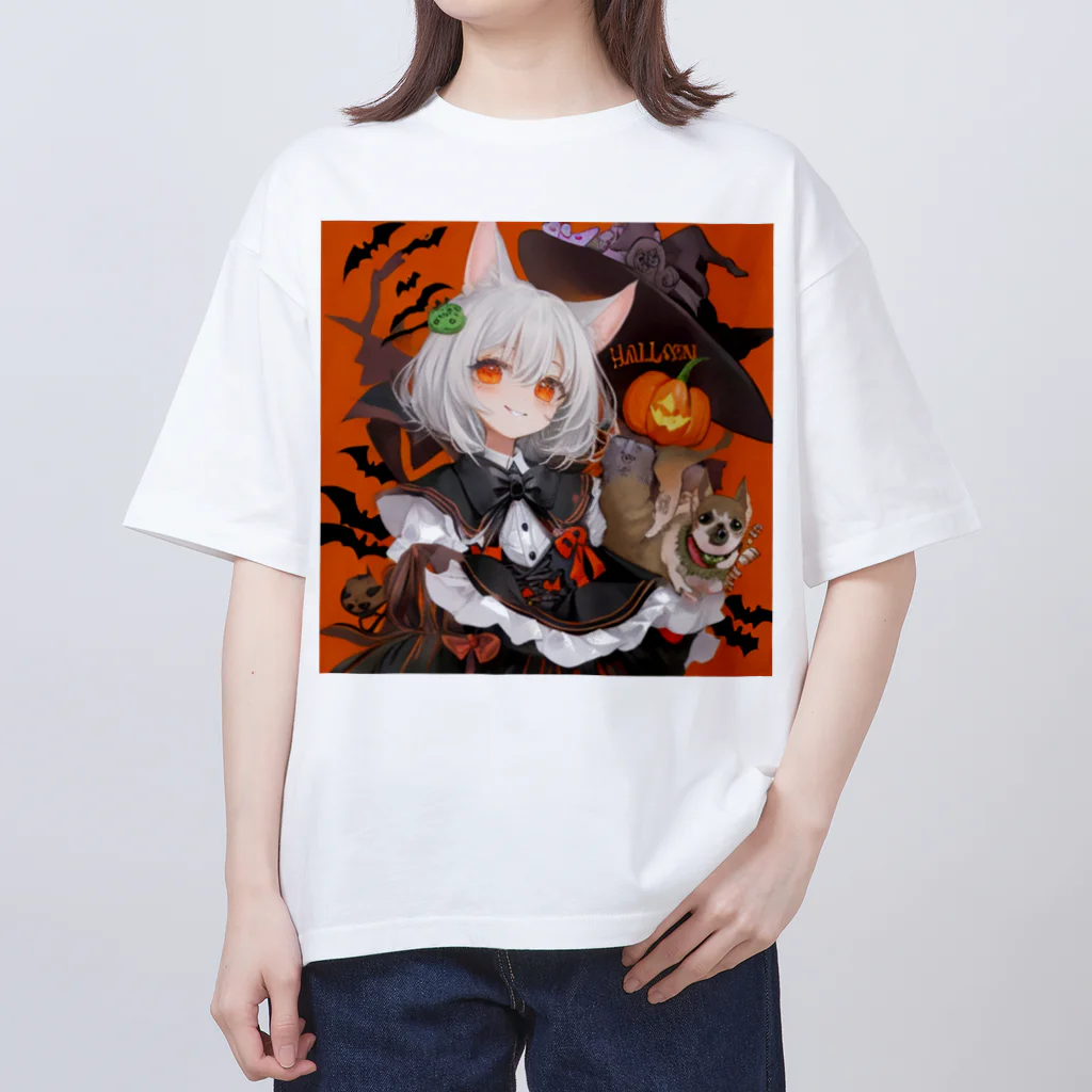 チワワ愛好家ショップのハロウィン・パーティー★魔女と楽しいチワワの冒険 Oversized T-Shirt