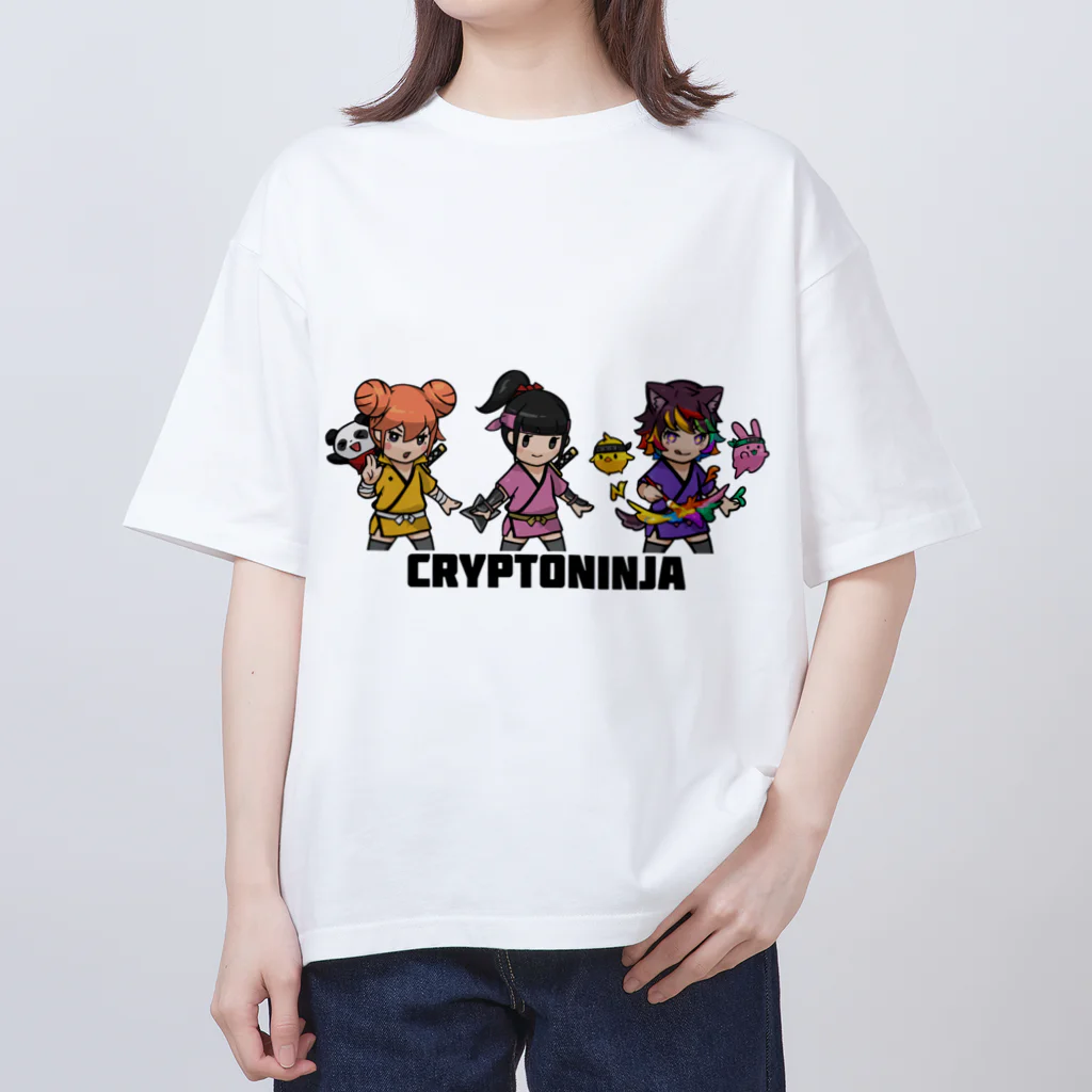 みたらし団子のふたたまちゃんのクリプトニンジャ Oversized T-Shirt