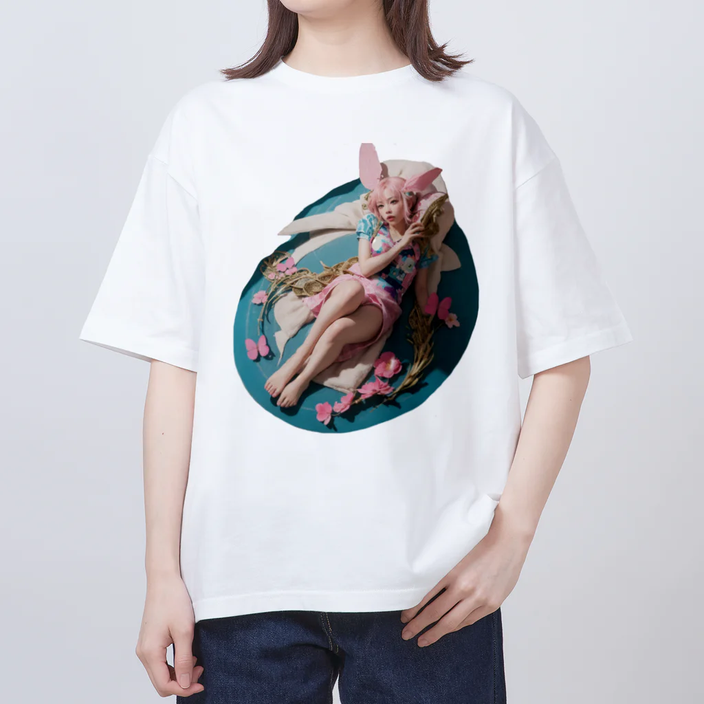 SORASIDER.MONO（そらさいだあ・どっと・もの）の魔女のピンクな休日 オーバーサイズTシャツ