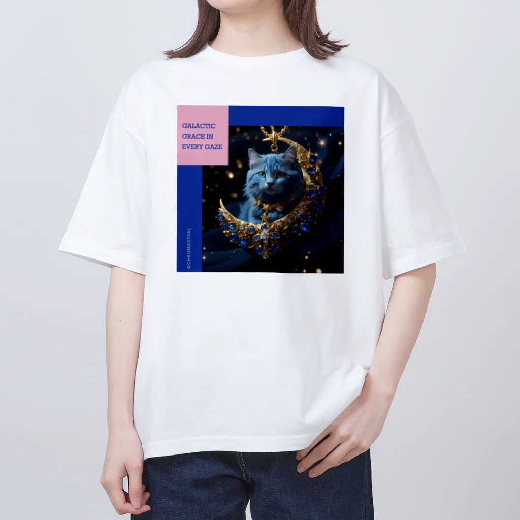 ChromastrAlのGalactic Grace in Every Gaze オーバーサイズTシャツ