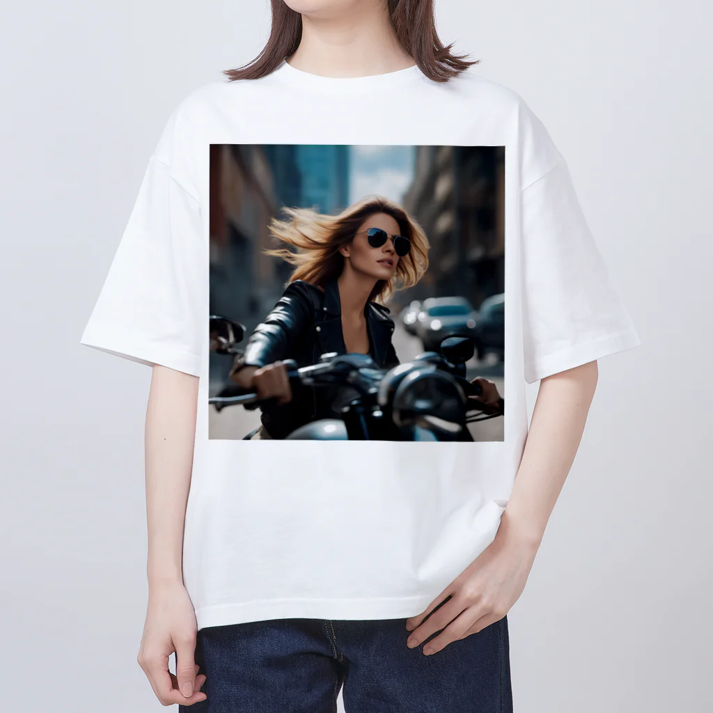 Enigma_WhispererのBike Woman2 Oversized T-Shirt